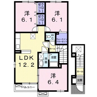 間取図 ヴィータ・リベラ国分寺Ｄ
