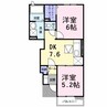 グレース　Ⅱ 2DKの間取り