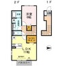 アリエッタA棟 1LDKの間取り