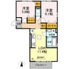 サンライズ豊益　築港町 2LDKの間取り