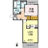 サンライズ豊益　築港町 1LDKの間取り