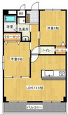 グリーンピュア松縄 2LDKの間取り