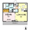 モンレーヴ 1LDKの間取り
