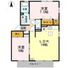グレイスフル屋島　Ｂ棟 2LDKの間取り