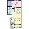 クラール綾川Ａ 1LDKの間取り