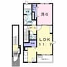 ジュネス　ガーデン 1LDKの間取り