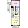 ブライト　ガーデン　ＵＮＯ 1LDKの間取り