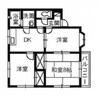 メープルシティC 3DKの間取り