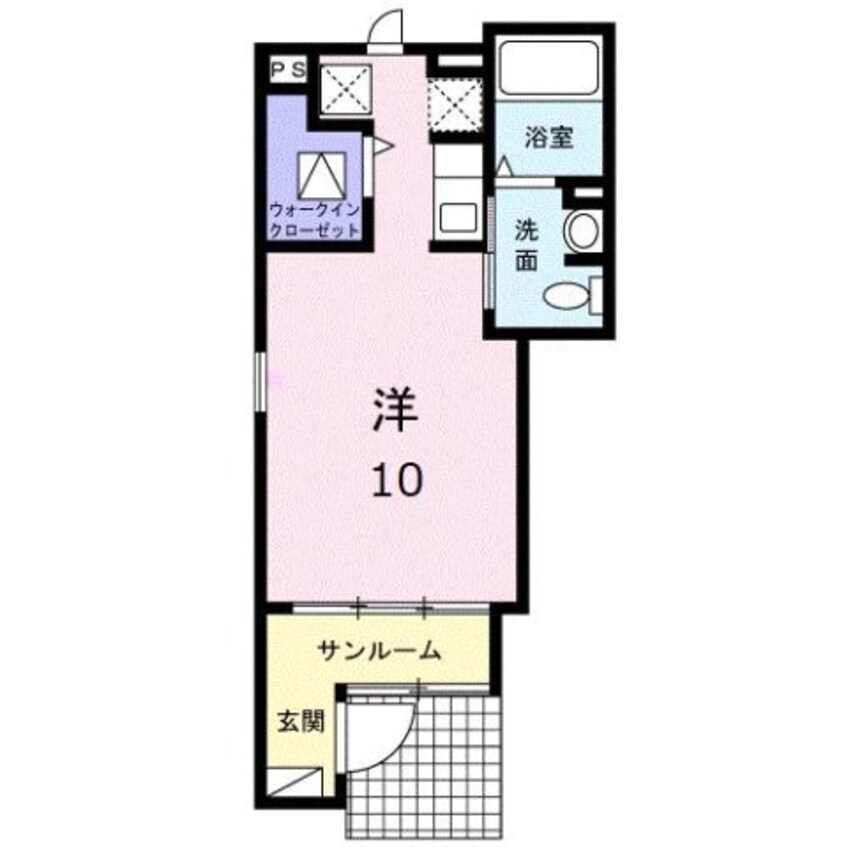 間取図 メゾン　ド　フルールⅡ