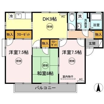 間取図 ロイヤルコート　セラ