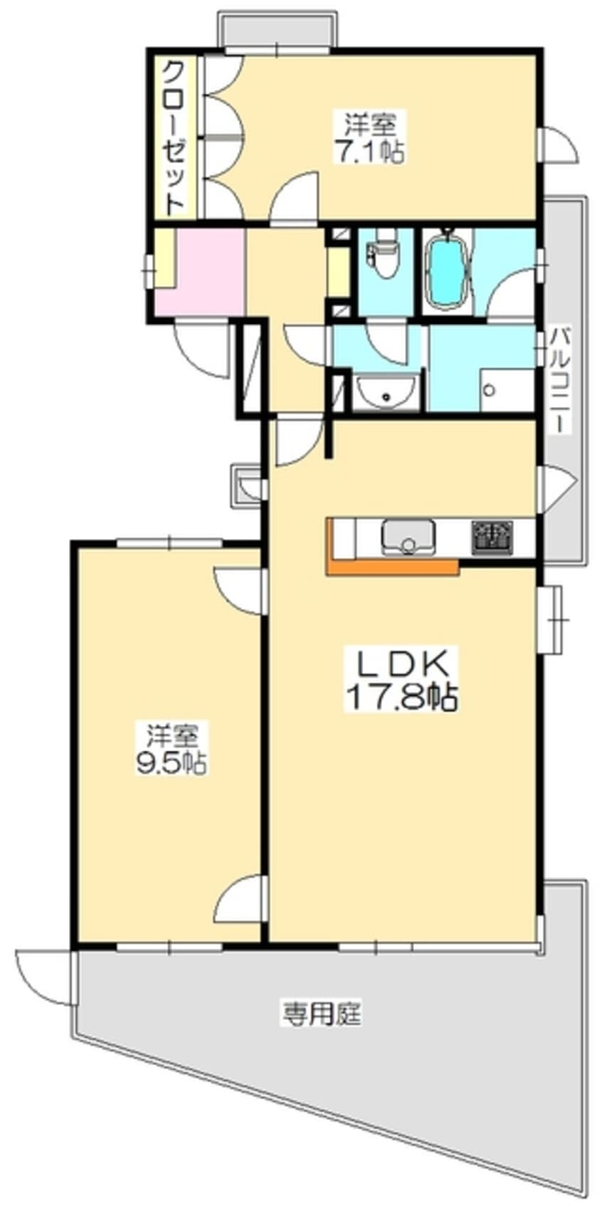 間取図 ラフォーレ石清尾