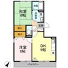 サンピア・K 2DKの間取り