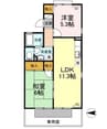 ドミール　タキグチ 2LDKの間取り