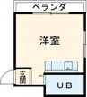 ローランドミューズ 1Rの間取り