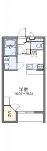 レオパレスメーテルベ 1Kの間取り