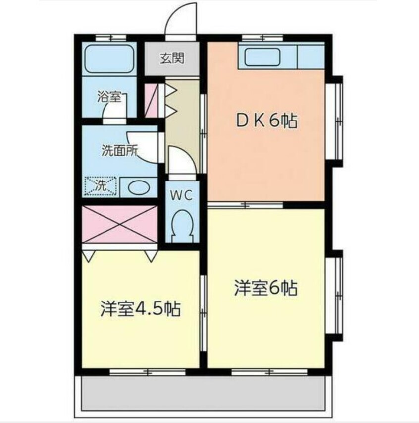 間取図 メープルガーデンハイツⅡ　D