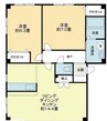フォブール世俵A 2LDKの間取り