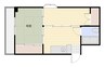 福田ビル 2DKの間取り