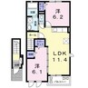 ハイツグリーンスカイⅡ 2LDKの間取り