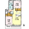 グラン・ノーブル　C棟 2LDKの間取り