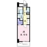 クラール上福岡 1Kの間取り