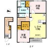 パルティール　ハバラ 2LDKの間取り