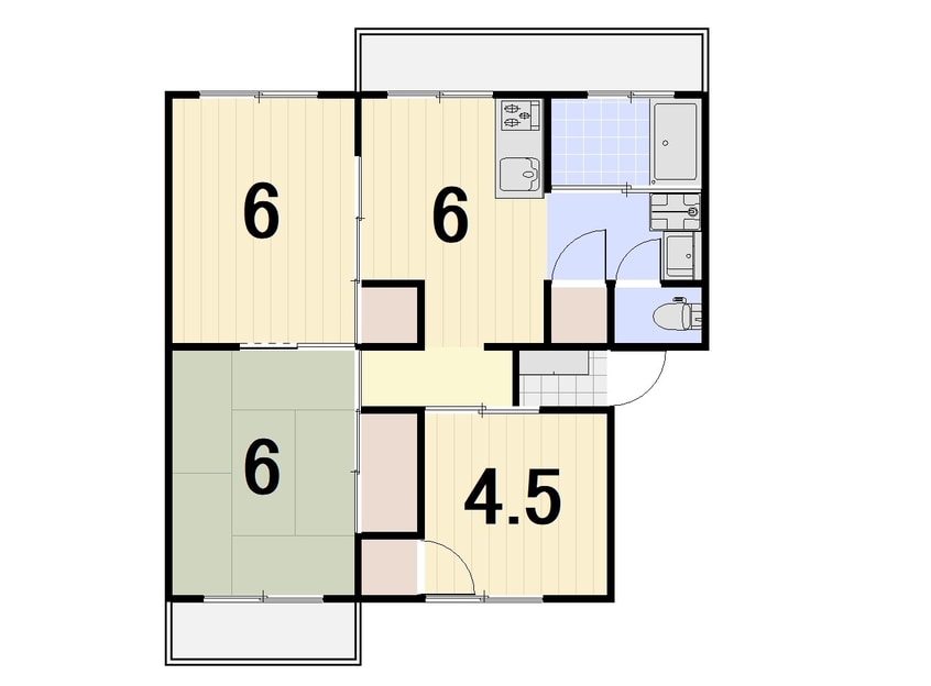 間取図 ラ・トゥール高松町　F1