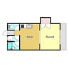 コーポ室町 1DKの間取り