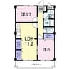 ロイヤル泉 2LDKの間取り