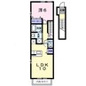 ＳＵＮ　ＳＱＵＡＲＥ新地　Ｂ 1LDKの間取り
