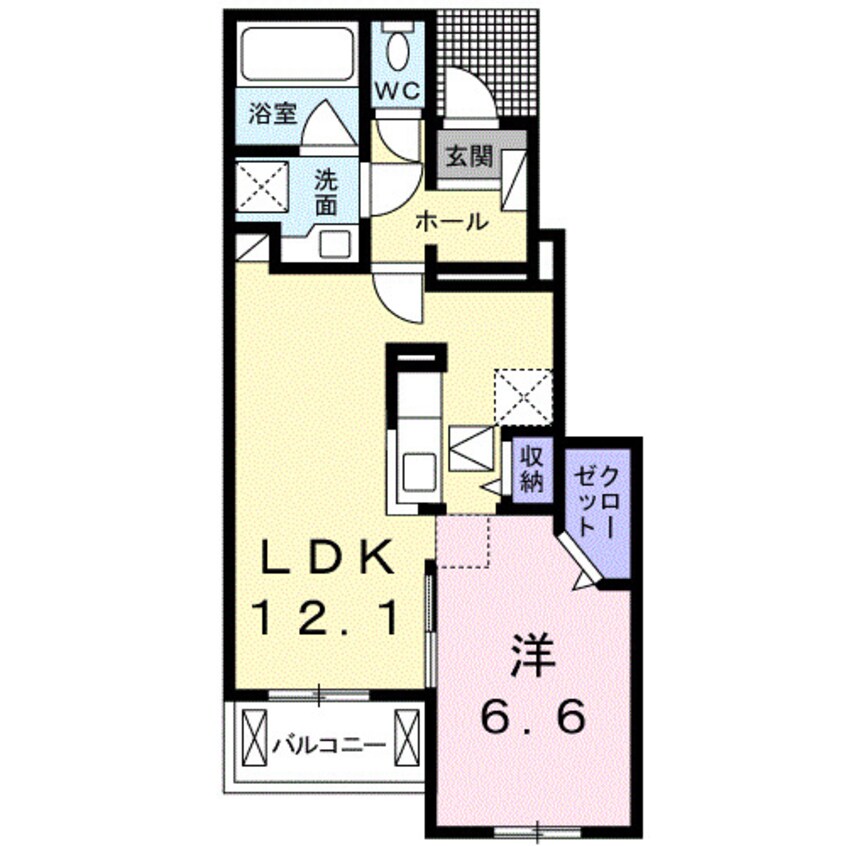 間取図 フェリーチェ六条Ａ