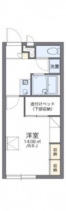レオパレス楓 1Kの間取り