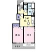 シーサイドタウンＧ　Ｂ 2DKの間取り