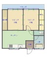 労住協第一ビル 2DKの間取り