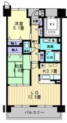 ルミナスＭＩＺＵＨＯ京町 2LDKの間取り
