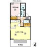 エスポワールメゾン　B棟 1LDKの間取り