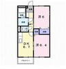 ニューエルディム大樹　Ｂ 2DKの間取り