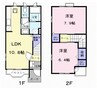 ミルキーウェイ土器　Ｂ 2LDKの間取り