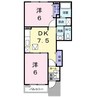 サン　マーベラス　Ａ 2DKの間取り
