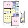 ガレリア２０　Ⅱ 2LDKの間取り