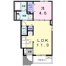 ソルテ 1LDKの間取り