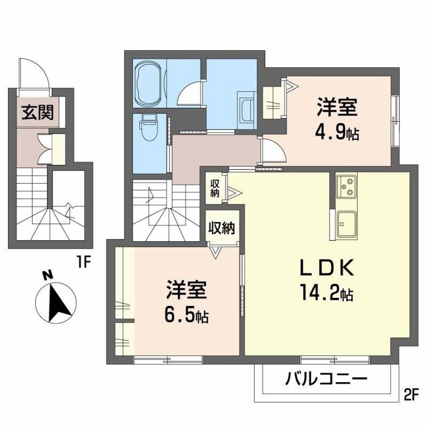 間取図 ポルトボヌール宮脇