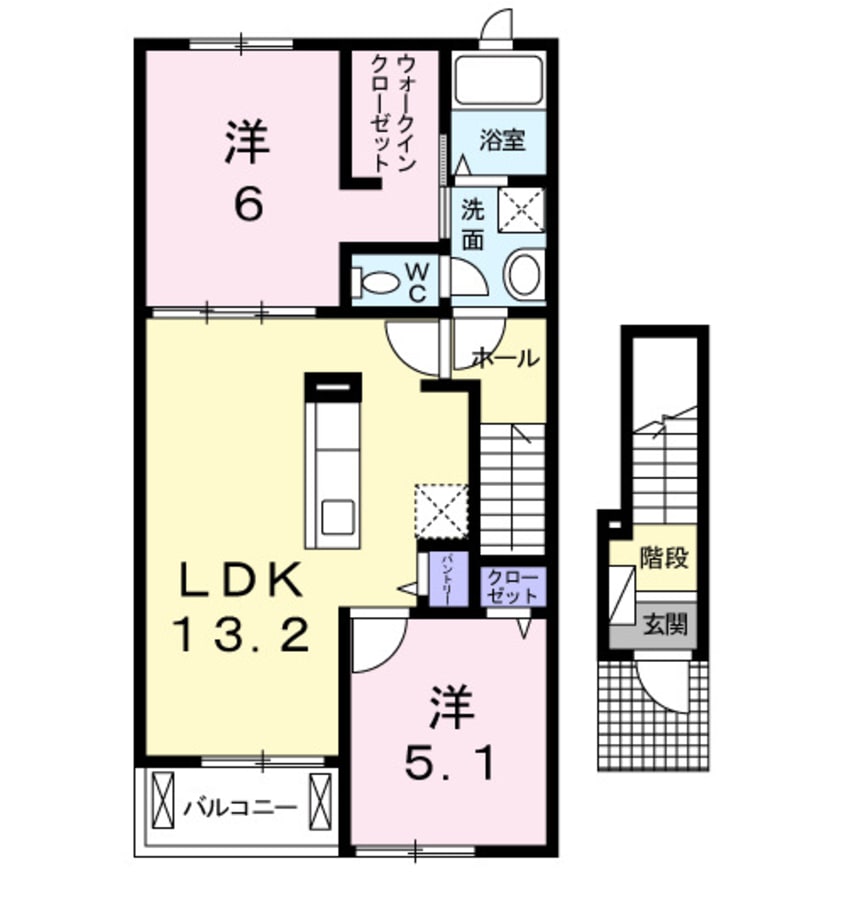 間取図 グランディール２８　Ｂ