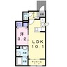 テール　フェルティル　Ｖ 1LDKの間取り