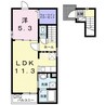 テール　フェルティル　Ｖ 1LDKの間取り