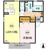 ルーチェ　C棟 1LDKの間取り