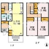リースランド春日　C 3LDKの間取り