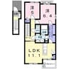 レスポアールＢ 2LDKの間取り