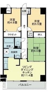 プラージュ司 3LDKの間取り