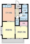 エトワールⅣ 2DKの間取り